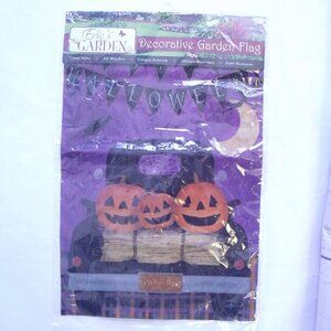 Halloween Garden Flag by Erin's